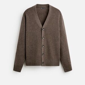 NWT - Zara men’s brown cardigan